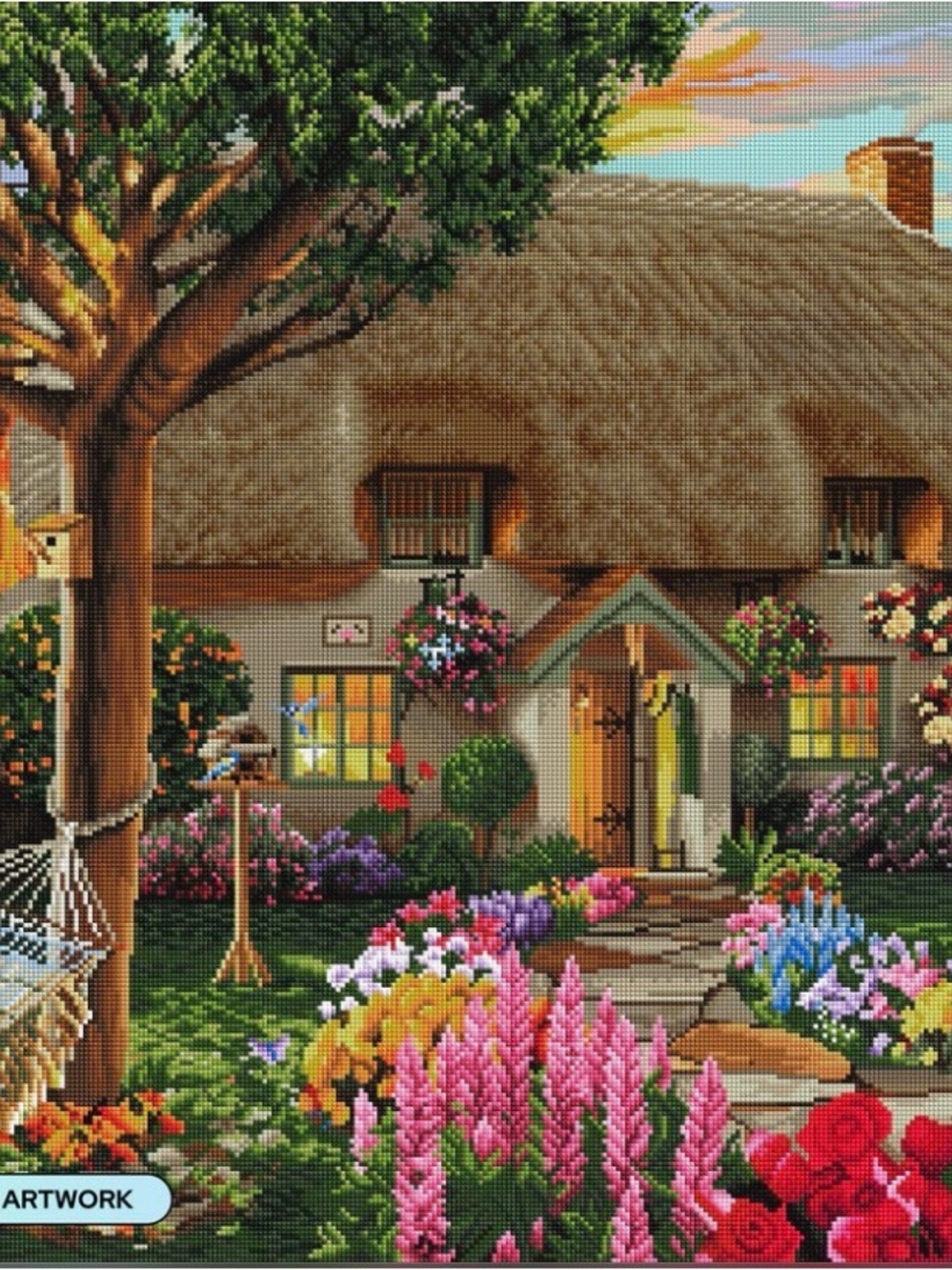 New "Fairy Tale House" 5D DIY Diamond Art Kit, 12x12"